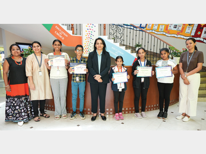 The Indian International School-DSO ignites creativity and shines as Winners in EXPO & SPLASH Inter-School Competitions!
