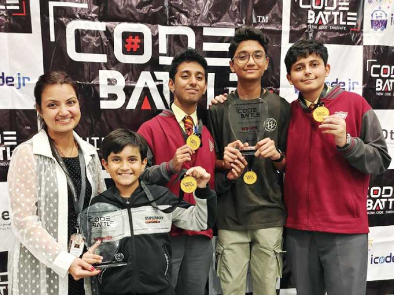 The Indian International School – DSO students secure top positions at coding competition
